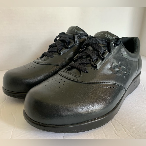 Skechers Black Leather Oxfords Timeless Design - Picture 1 of 12